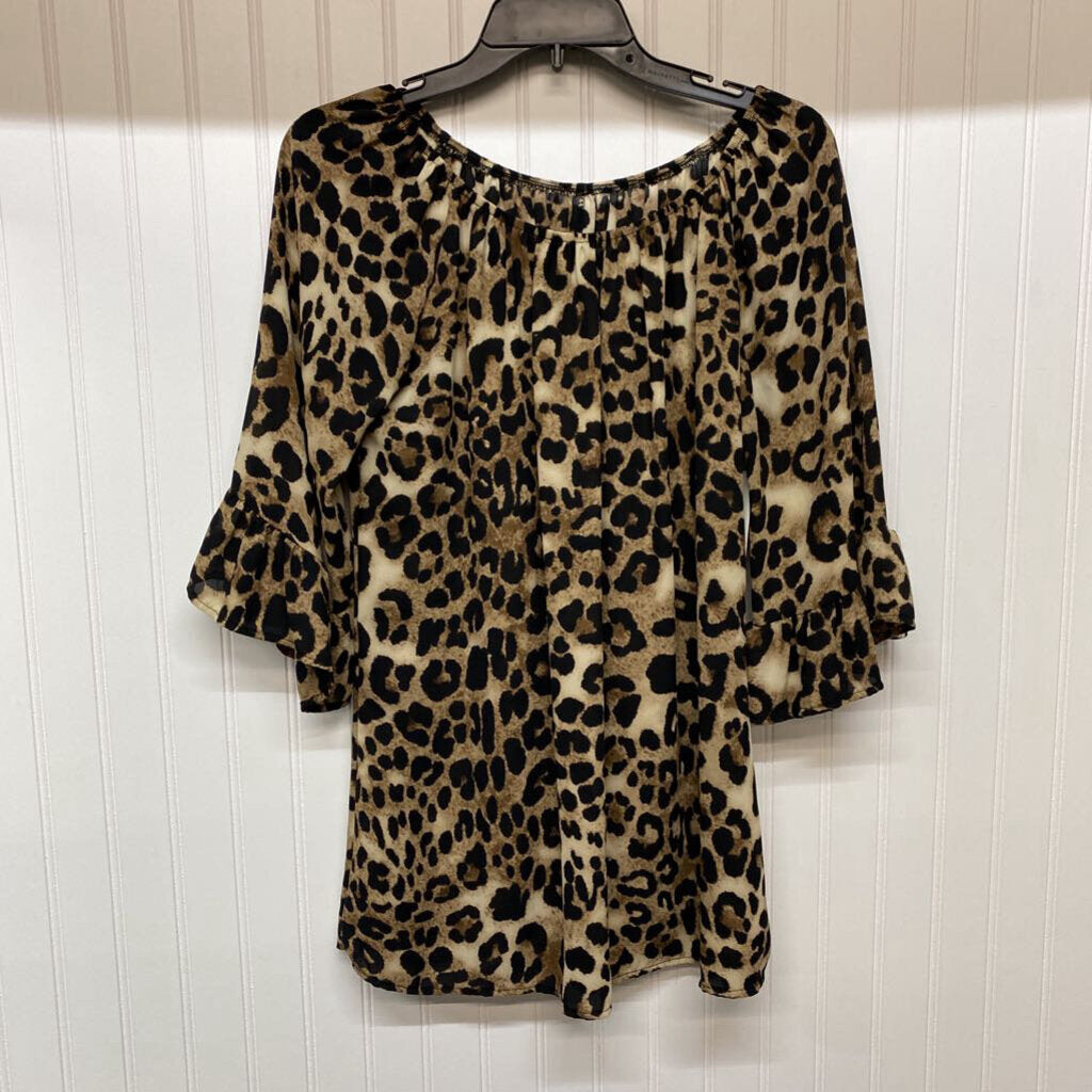 CHEETA DRESS TOP