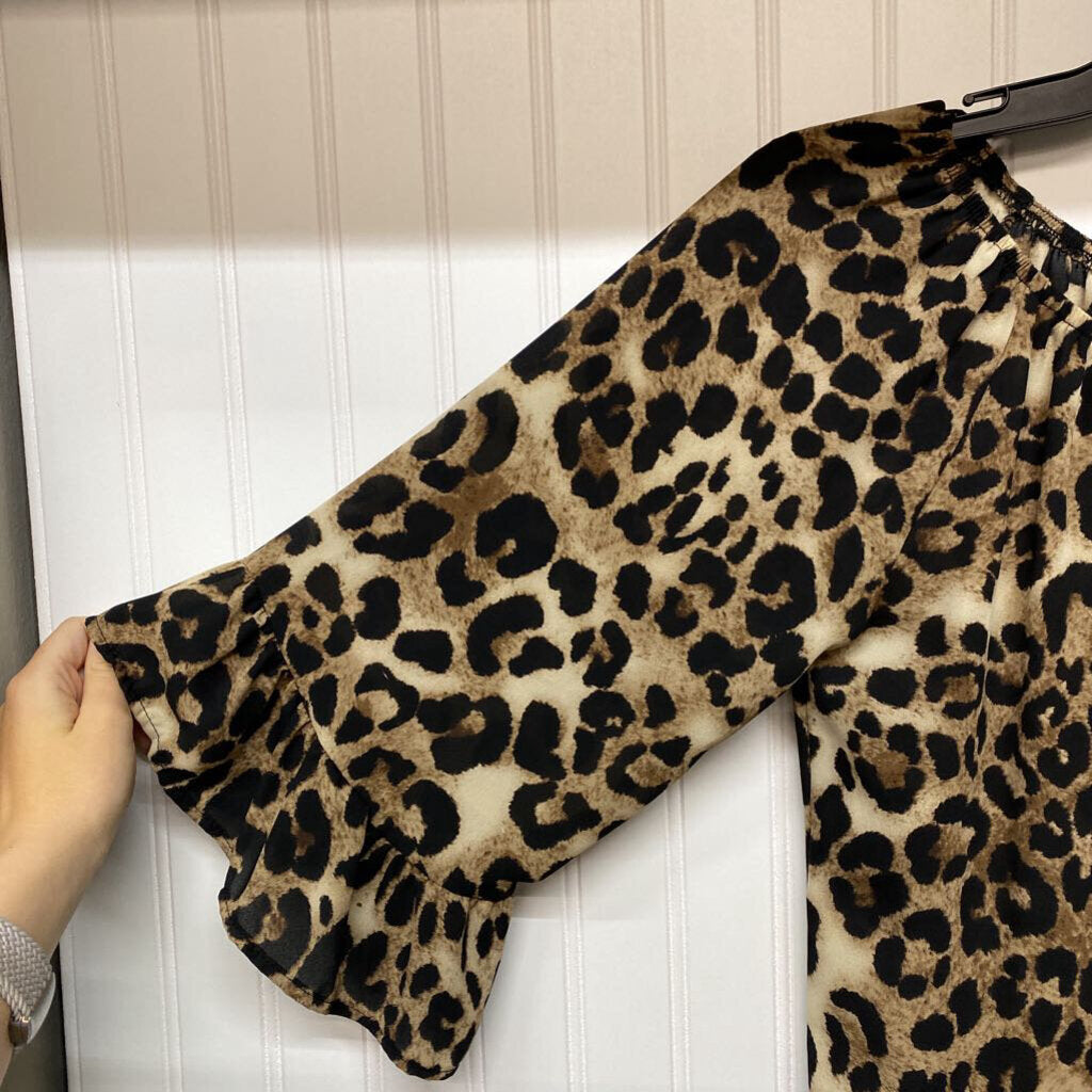 CHEETA DRESS TOP