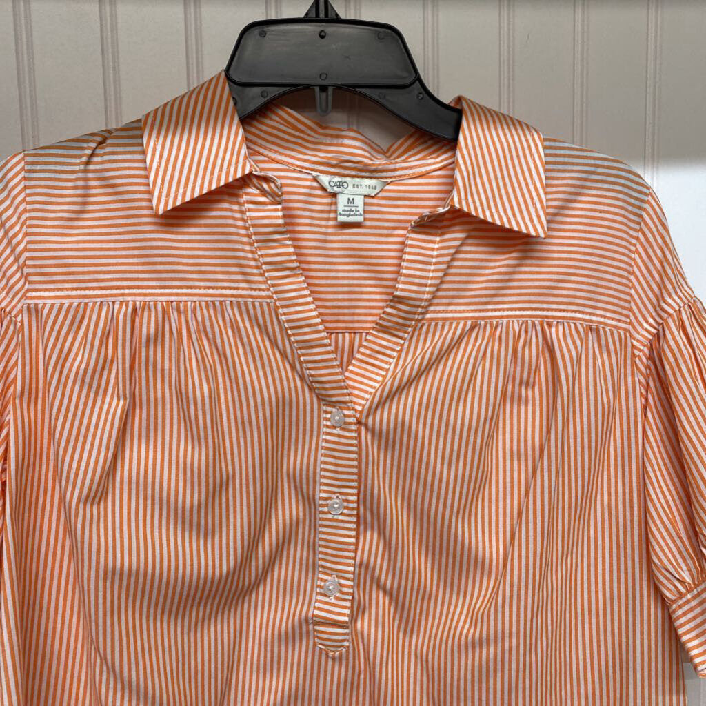 STRIPPED BUTTON DOWN