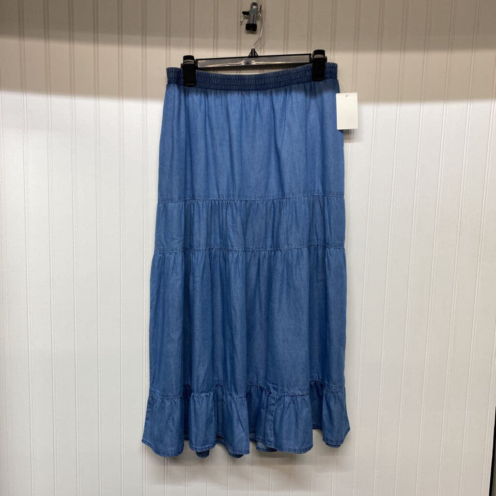 LONG BLUE SKIRT