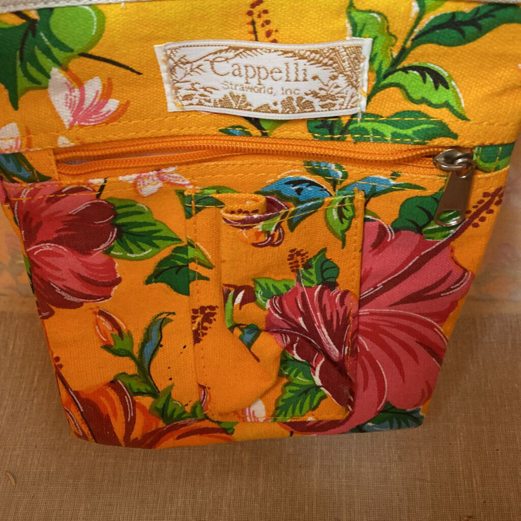 LARGE FLORAL DUFFLE BAG