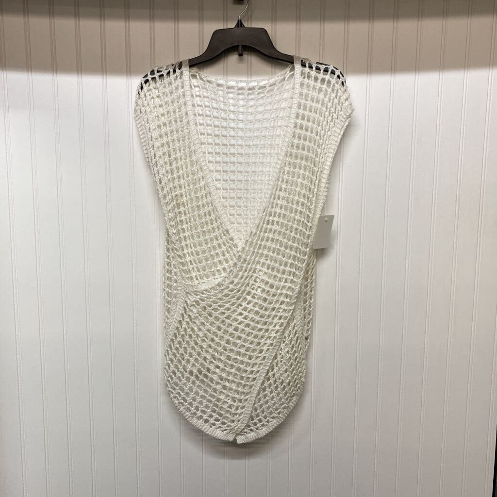 SLEEVELESS NET WRAP TOP