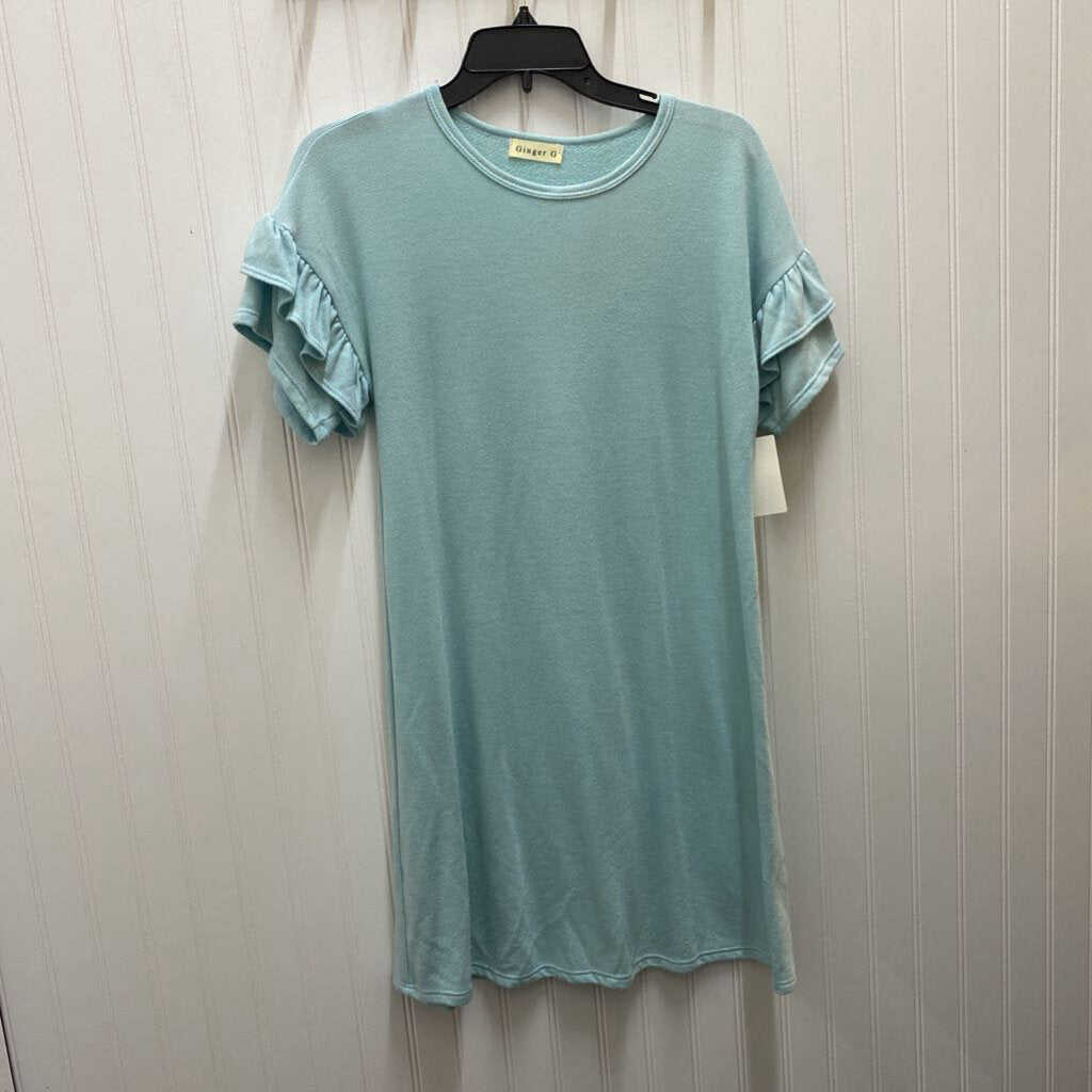 RUFFLED SLEEVE DRESS