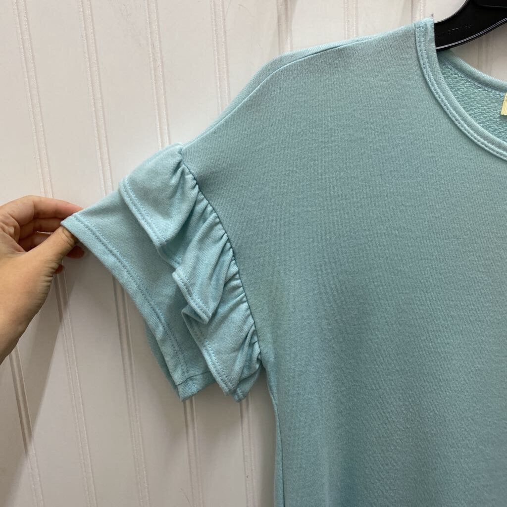 RUFFLED SLEEVE DRESS