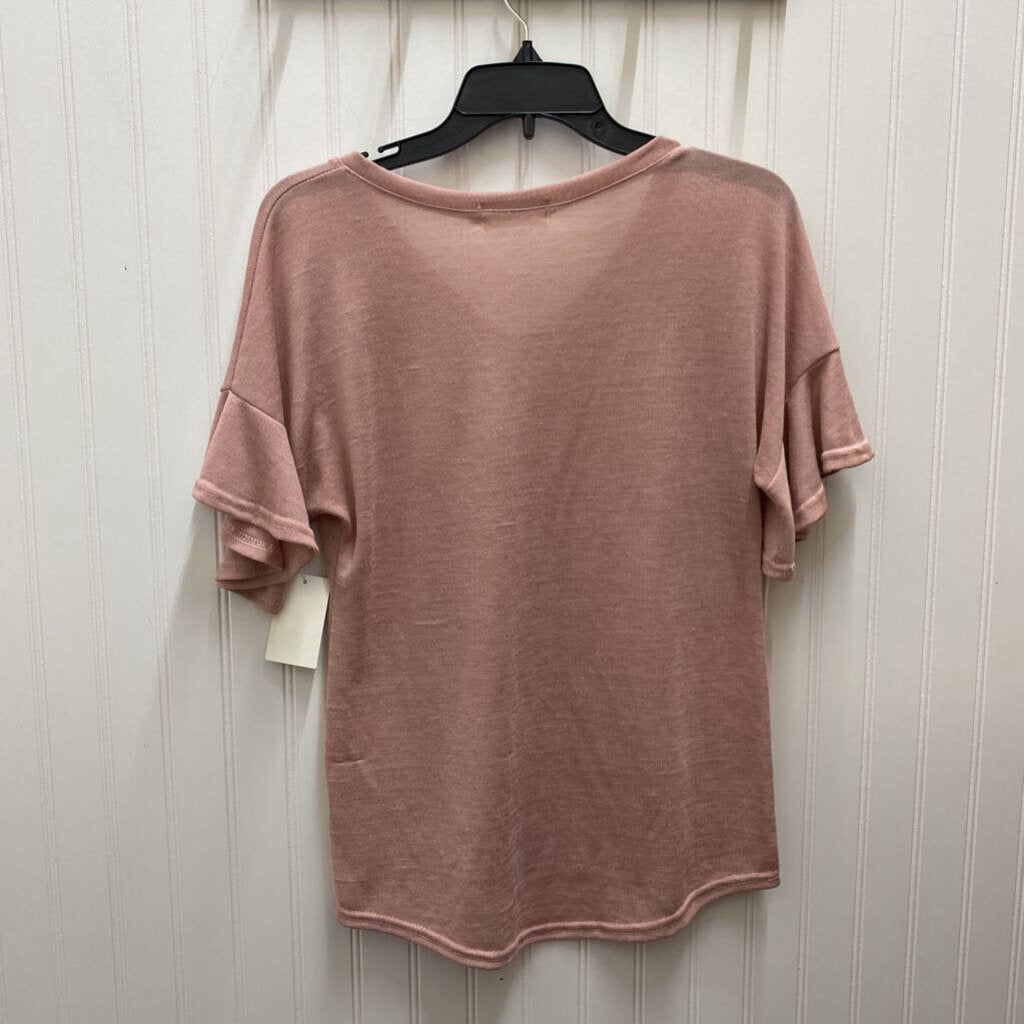 RUFFLED SHORT SLEEVED