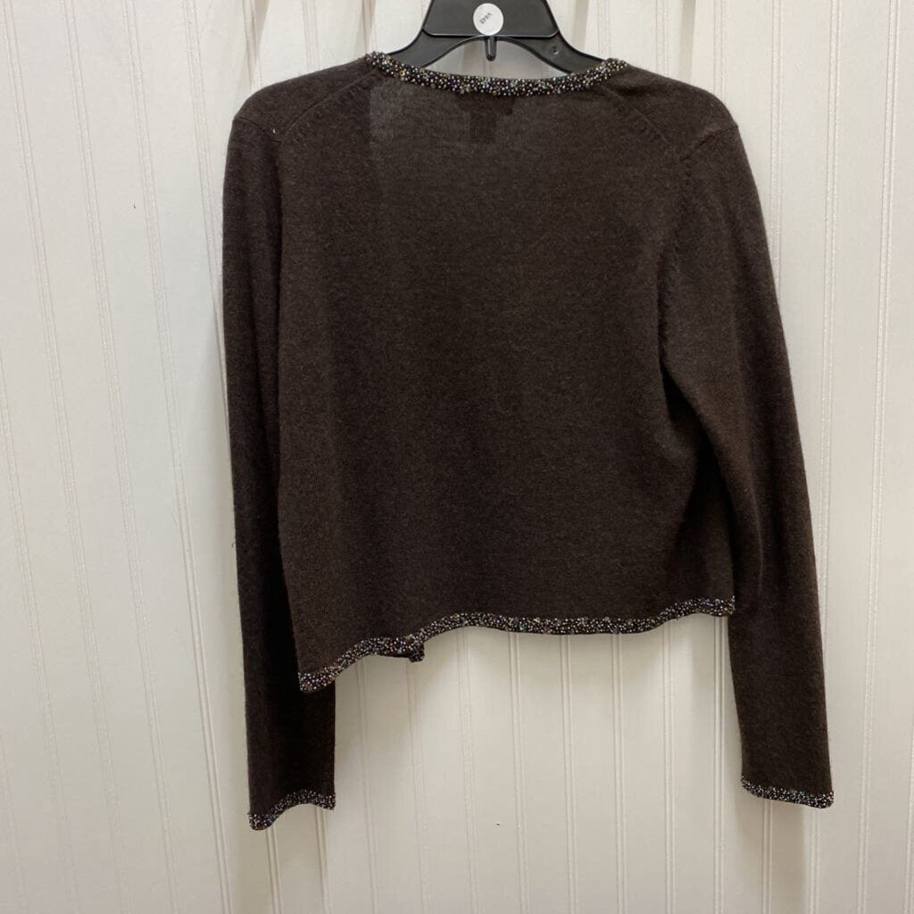 BEADED TRIM CARDIGAN