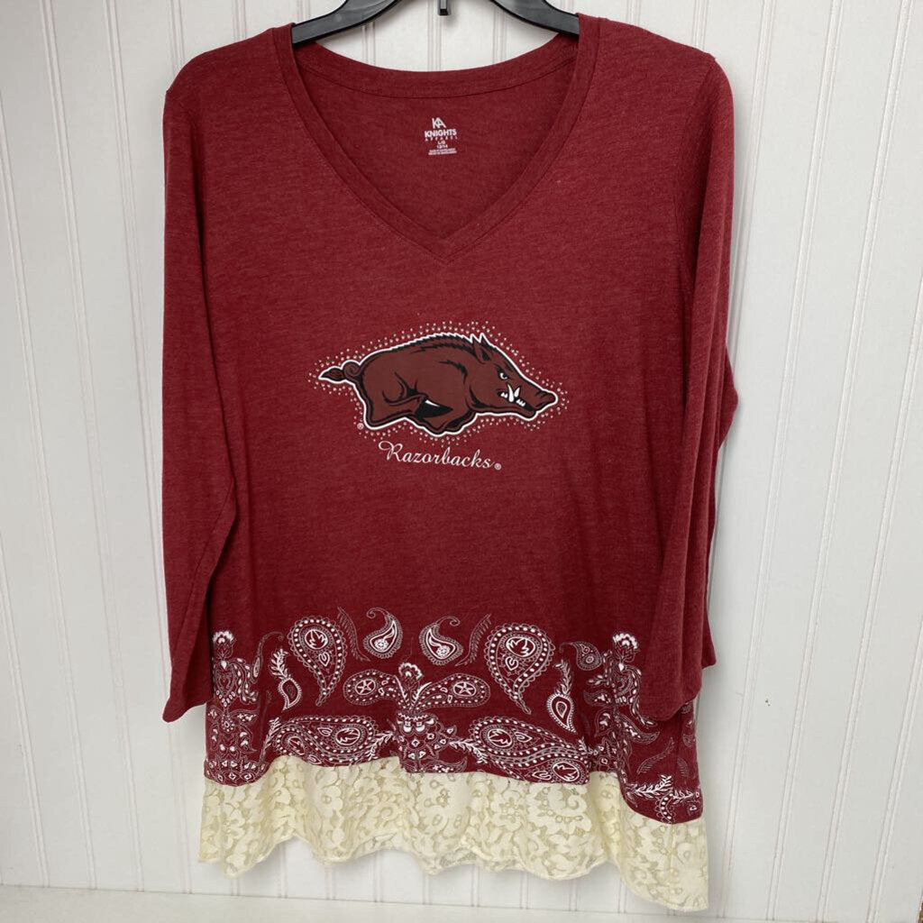 LONG SLEEVE RAZORBACKS TOP