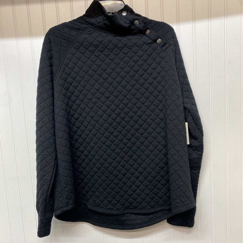 *QUILTED PULLOVER WITH BUTTONS