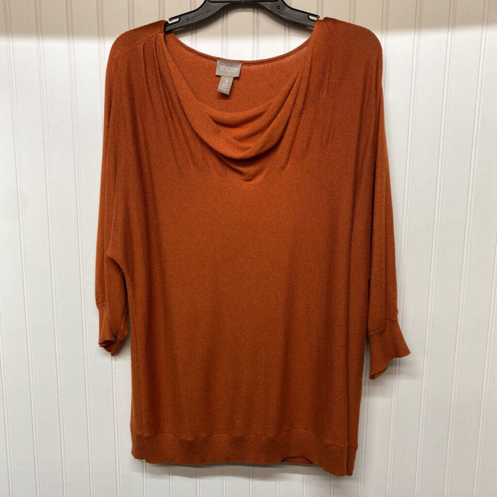 *BOATNECK SWEATER SOLID ORANGE