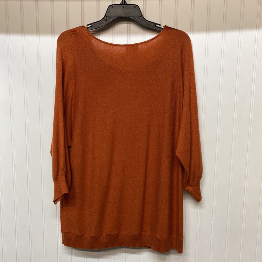 *BOATNECK SWEATER SOLID ORANGE