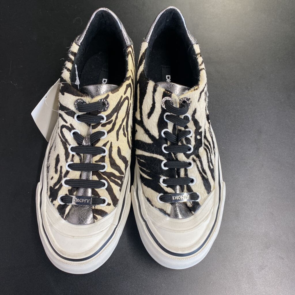 FAUX FUR TENNIS SHOES