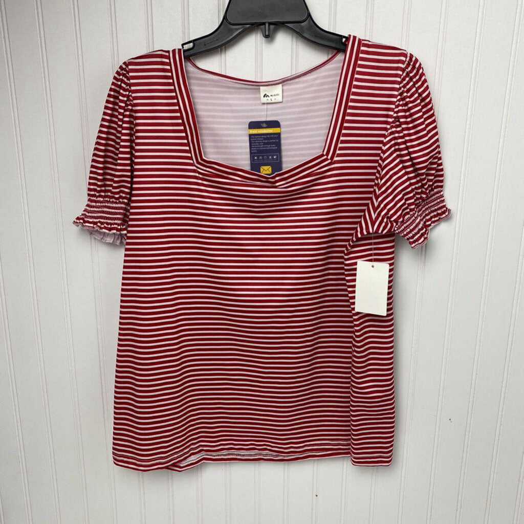 STRIPED SHORT SLEEVED
