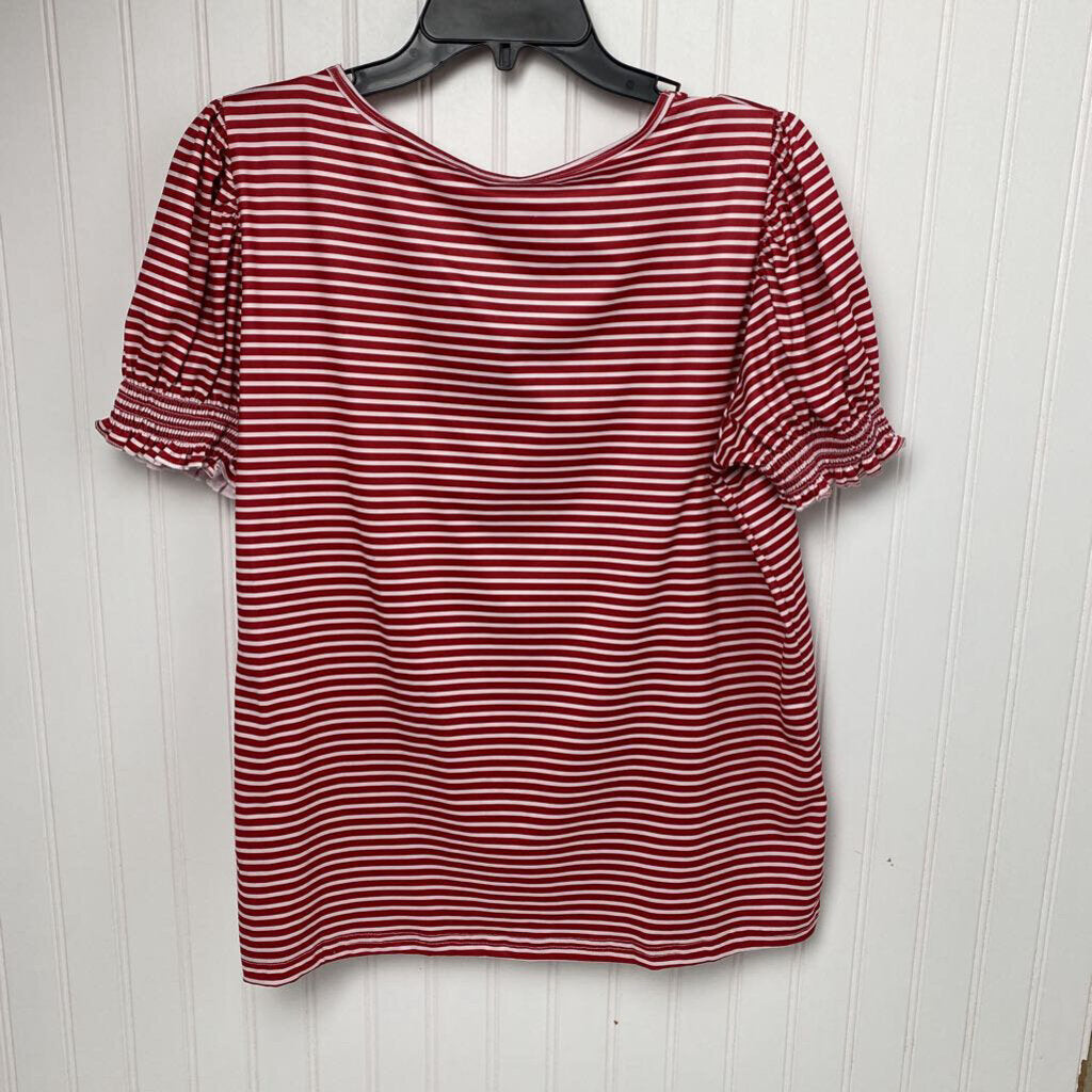 STRIPED SHORT SLEEVED