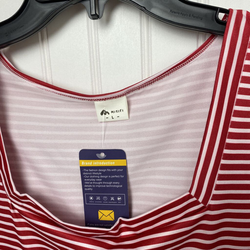 STRIPED SHORT SLEEVED