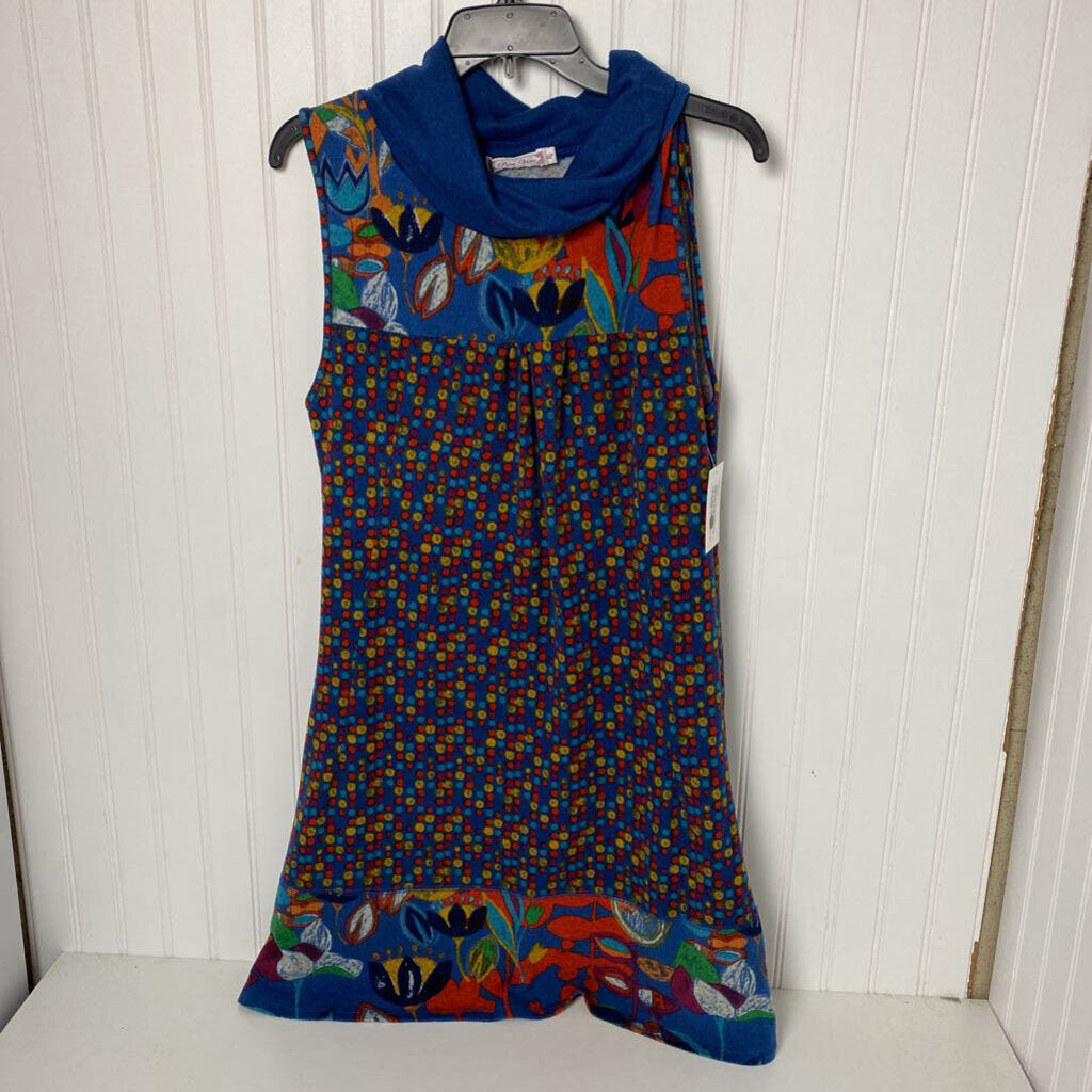 COWL NECK SLEEVELESS DRESS