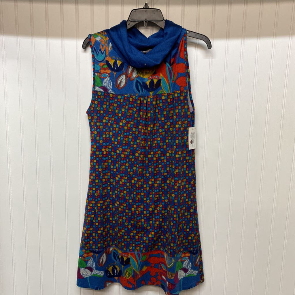 COWL NECK SLEEVELESS DRESS