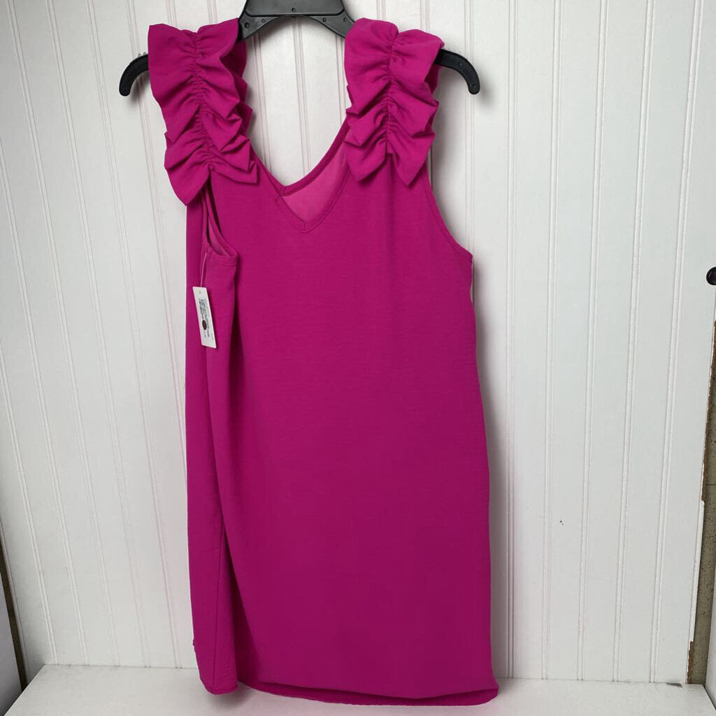 RUFFLED SLEEVLESS DRESS