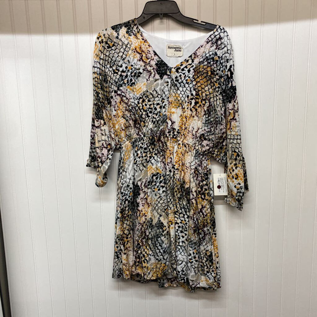 LONG SLEEVE SHORT DRESS