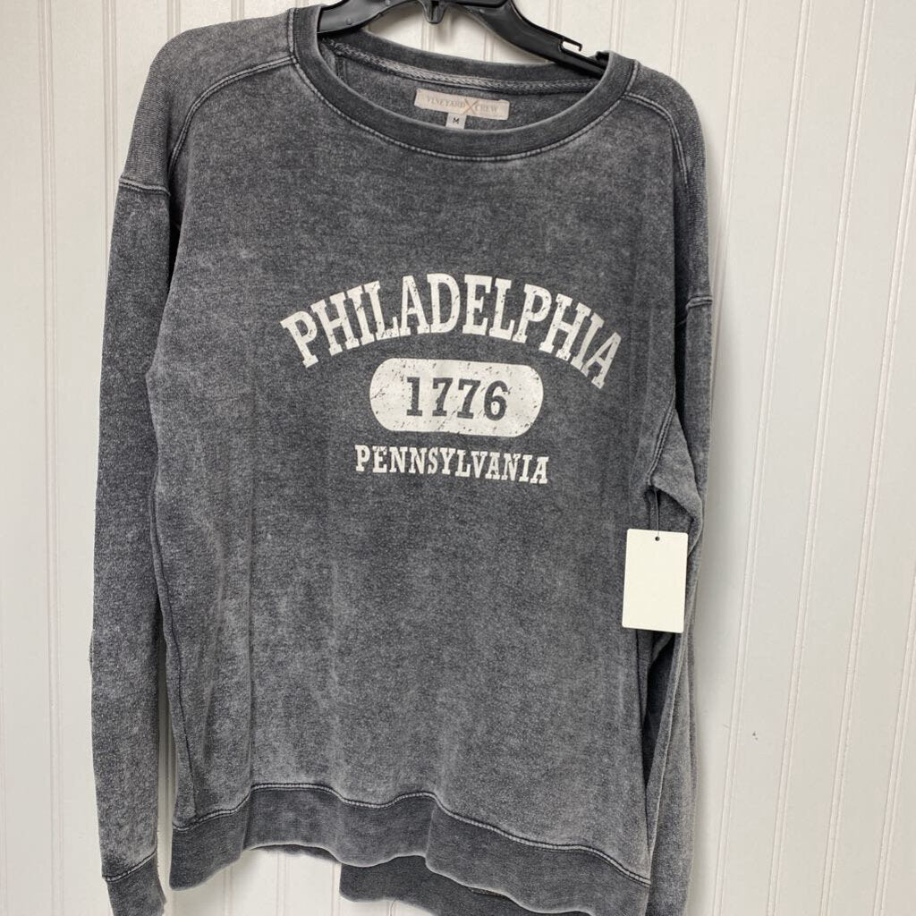 LONG SLEEVE SWEAT SHIRT "PHILADELPHIA PENNSYLVANIA 1776"