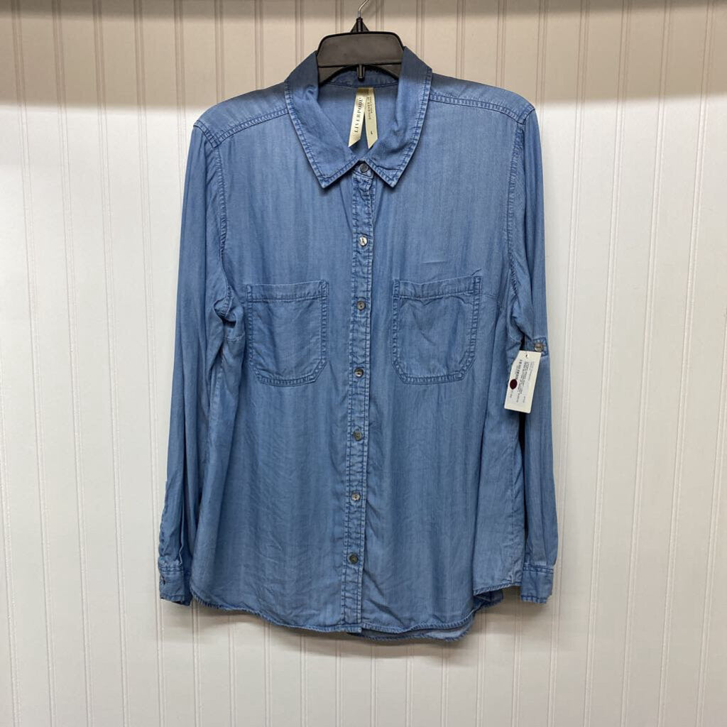 LONG SLEEVE DENIM BUTTON UP