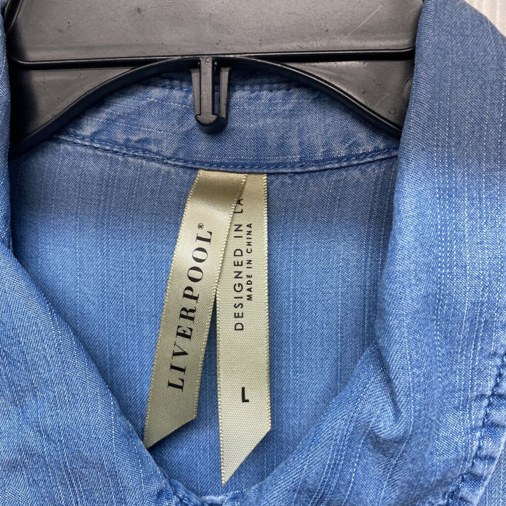 LONG SLEEVE DENIM BUTTON UP