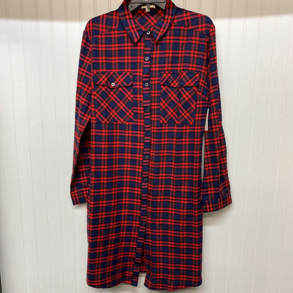 LONG SLEEVED FLANNEL DRESS