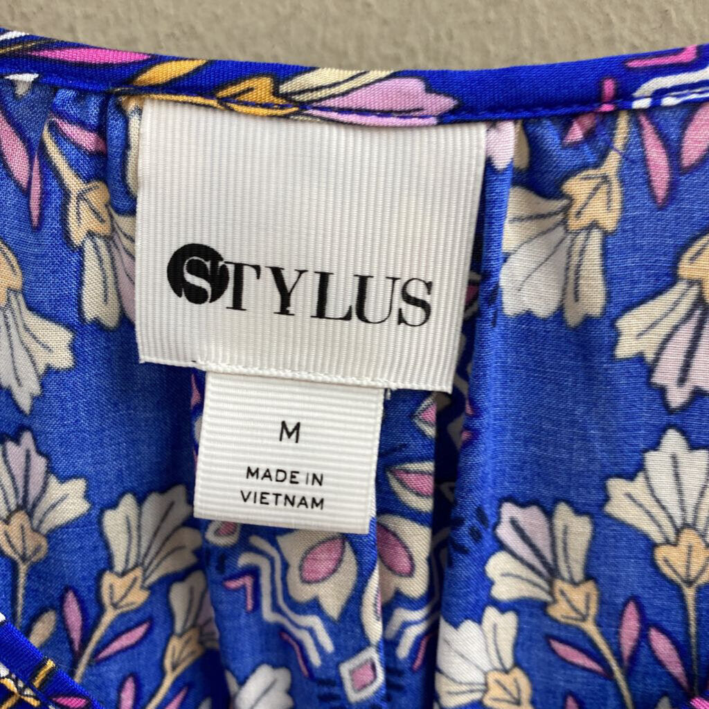 FLORAL V NECK LONG SLEEVED