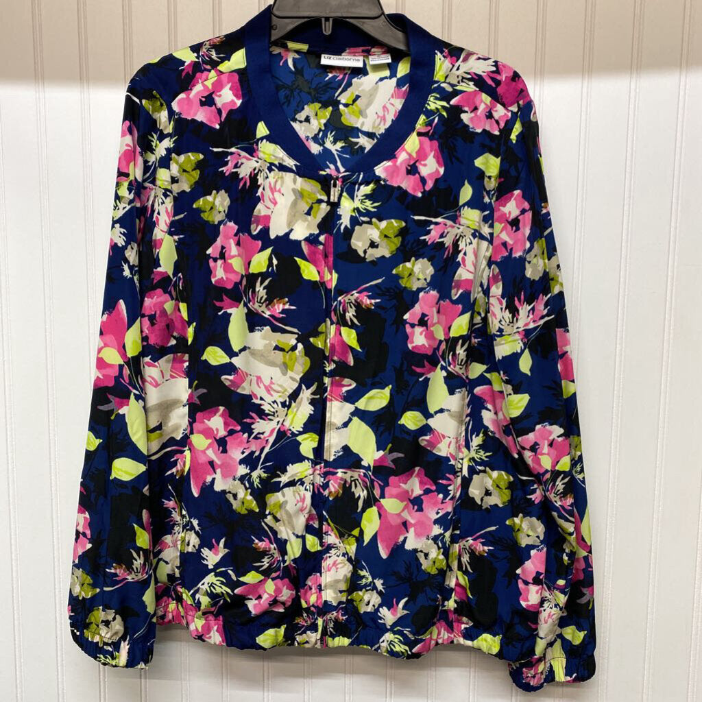 FULL ZIP THIN FLORAL JACKET