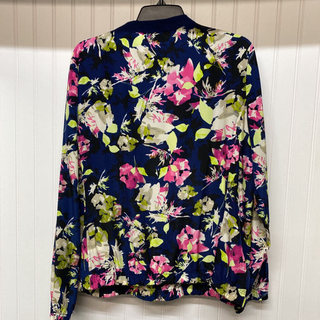 FULL ZIP THIN FLORAL JACKET