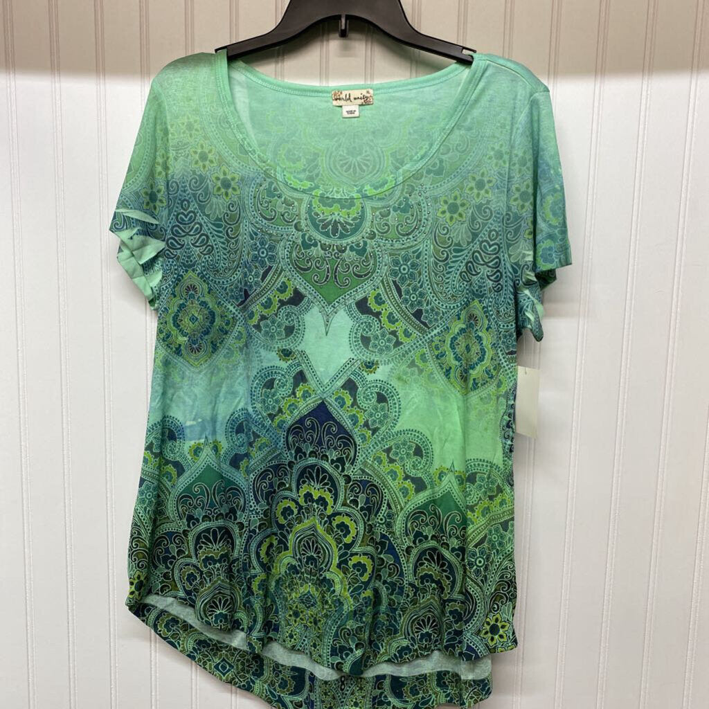 GLITTERED SHORT SLEEVED
