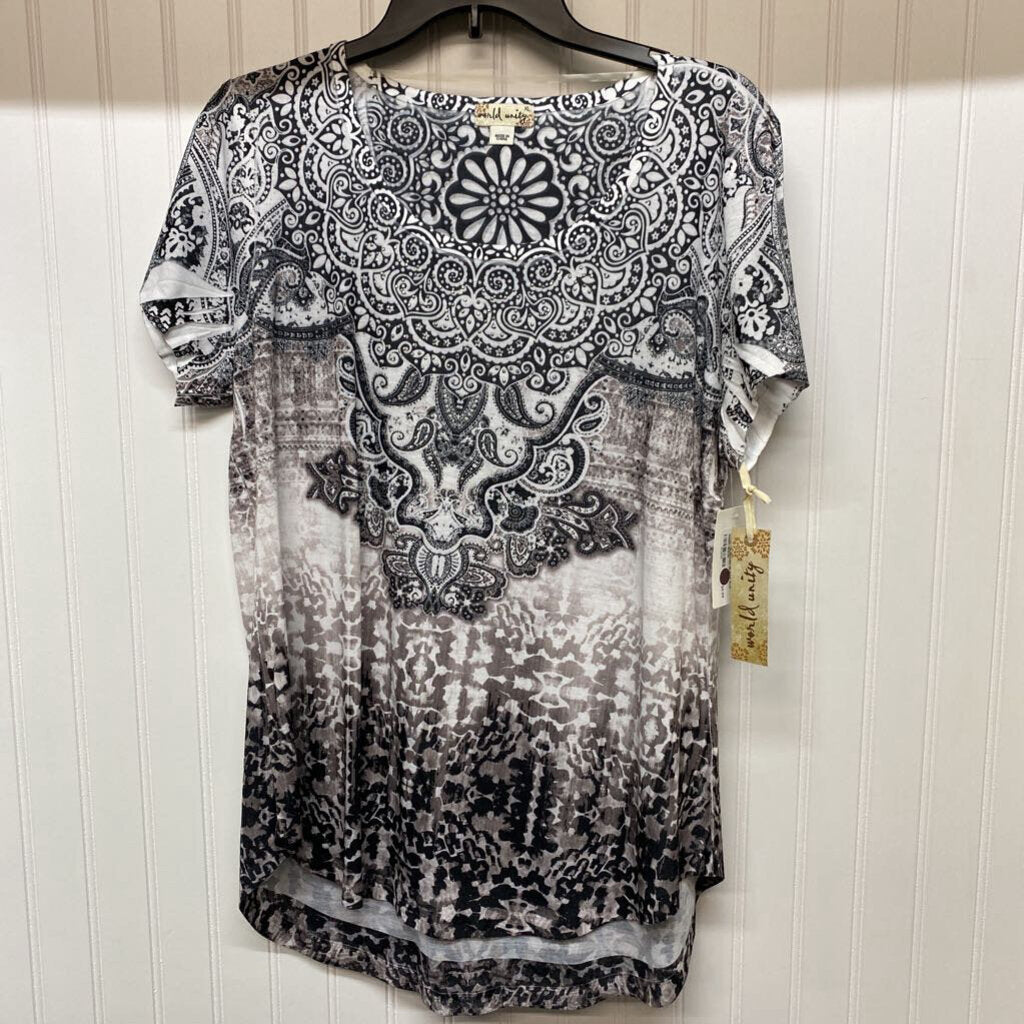GLITTERED SHORT SLEEVED