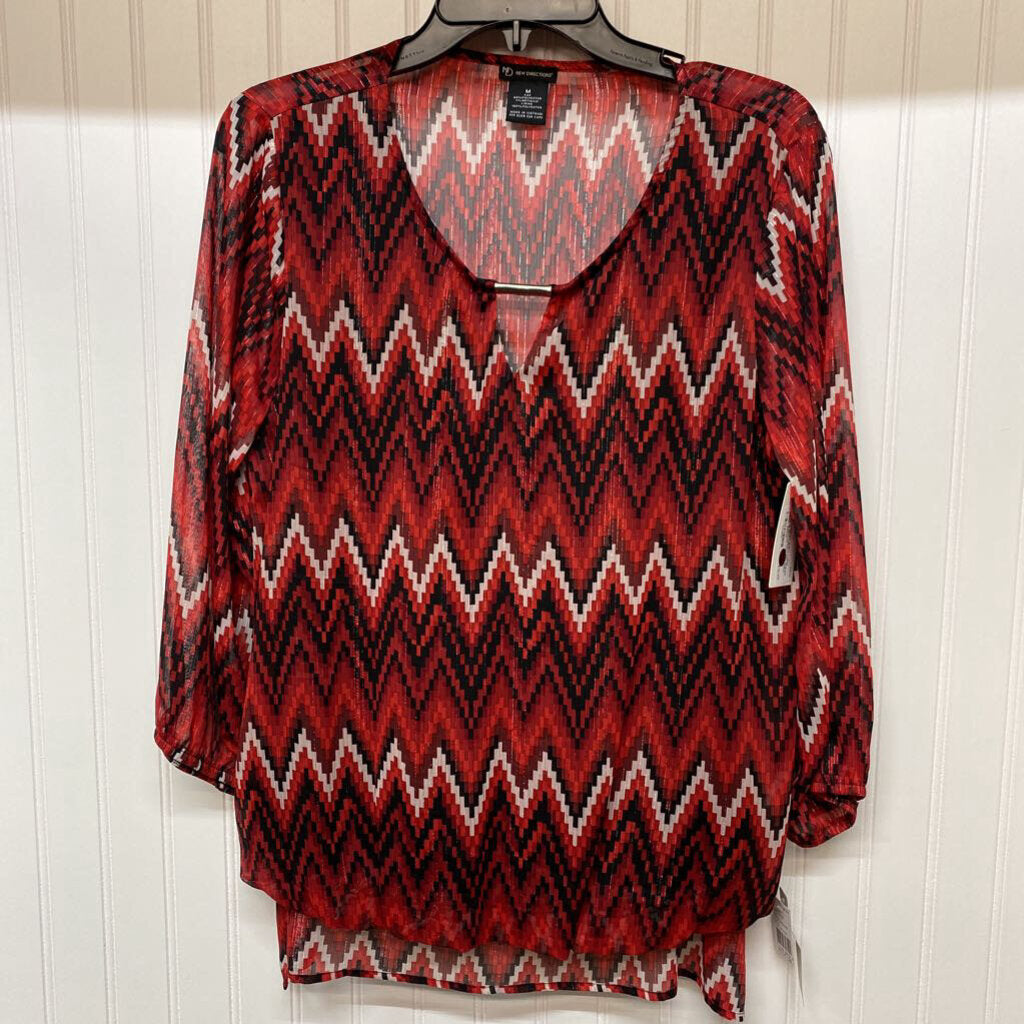 SHEAR LONG SLEEVED TOP