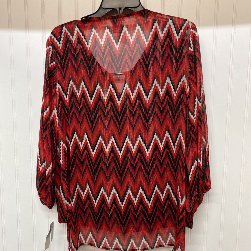 SHEAR LONG SLEEVED TOP