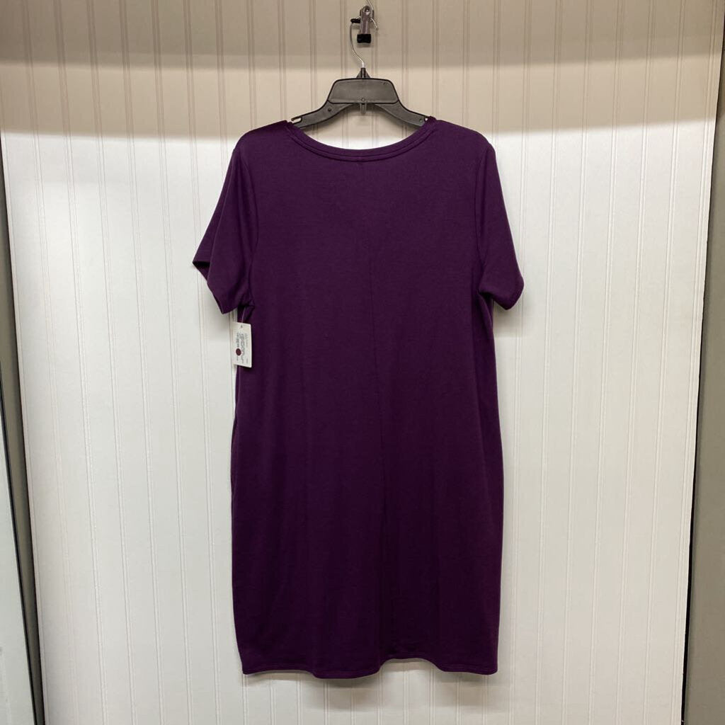 V NECK T SHIRT DRESS