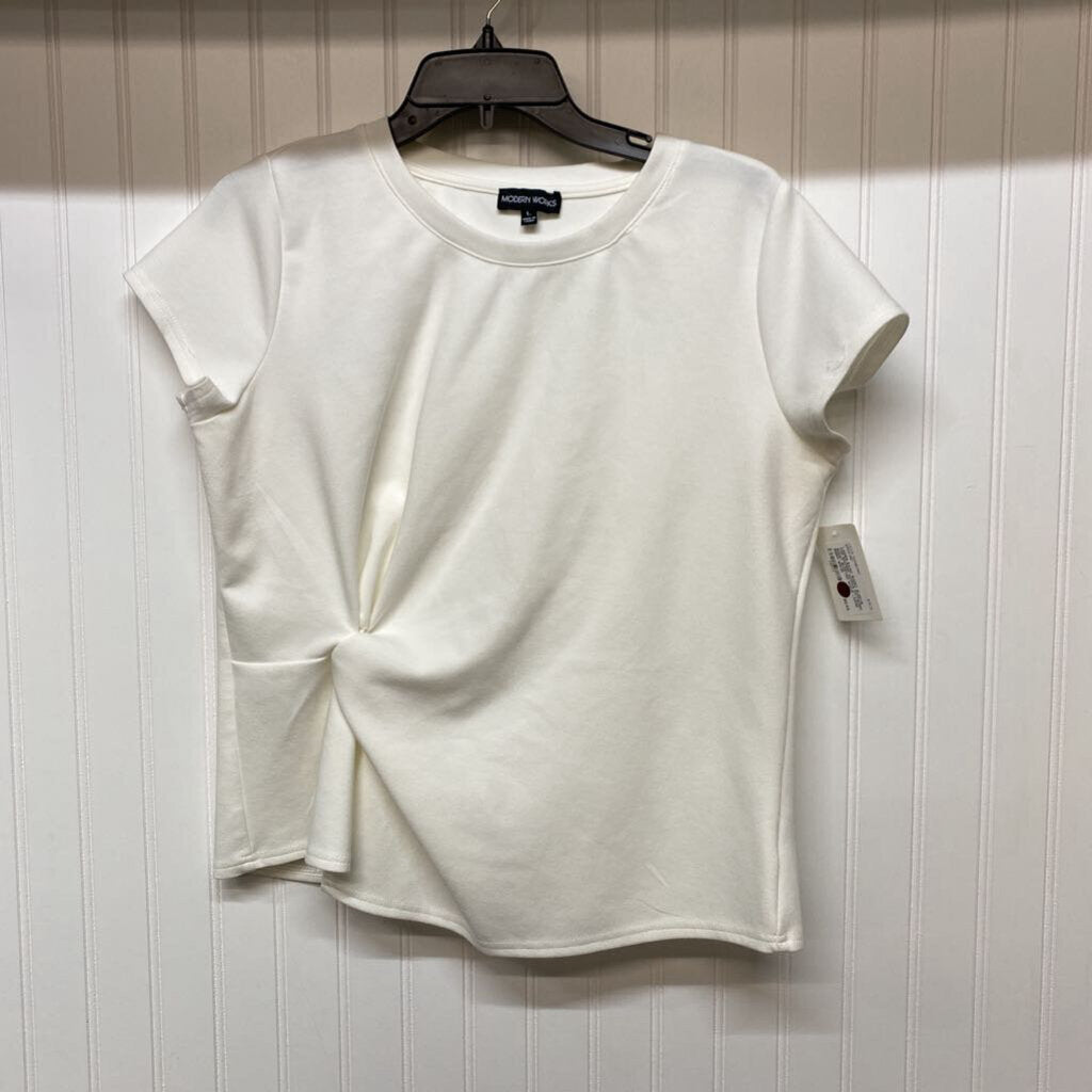 GATHERED SHORT SLEEVED