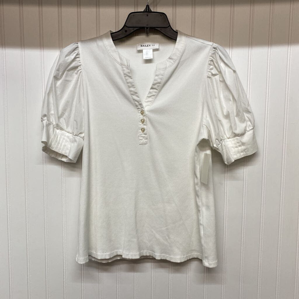 RIBBED WITH PUFFY SLEEVES