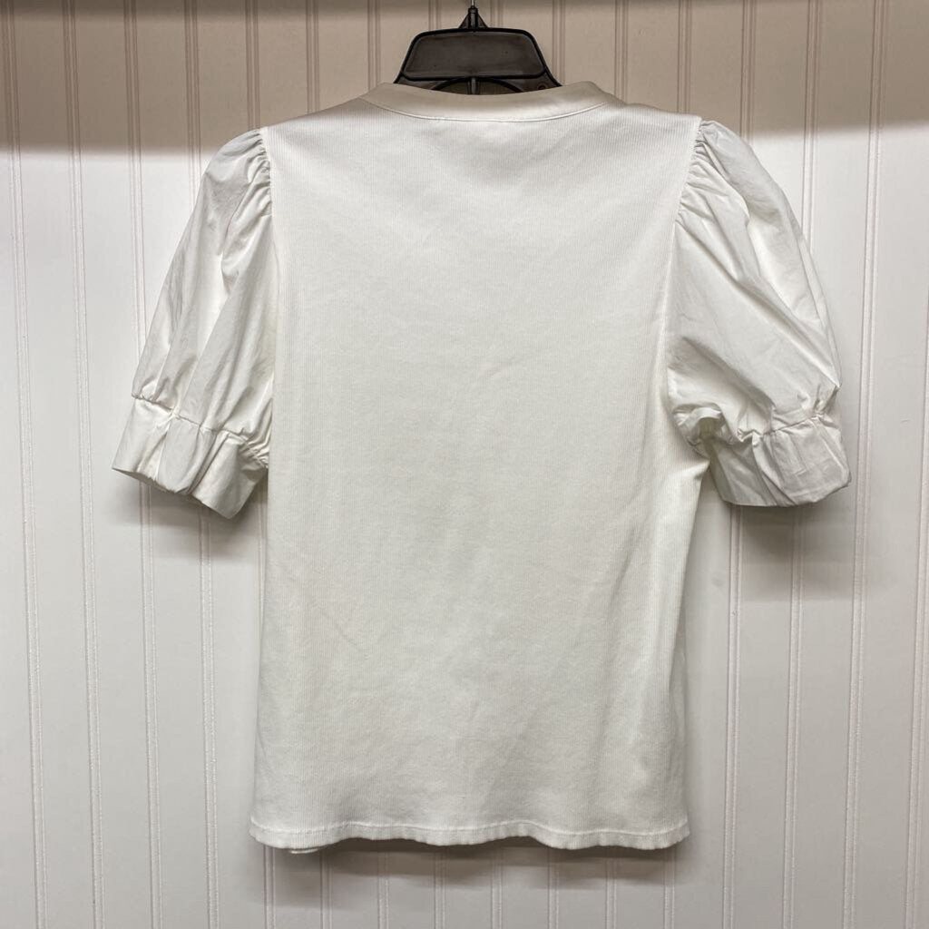 RIBBED WITH PUFFY SLEEVES