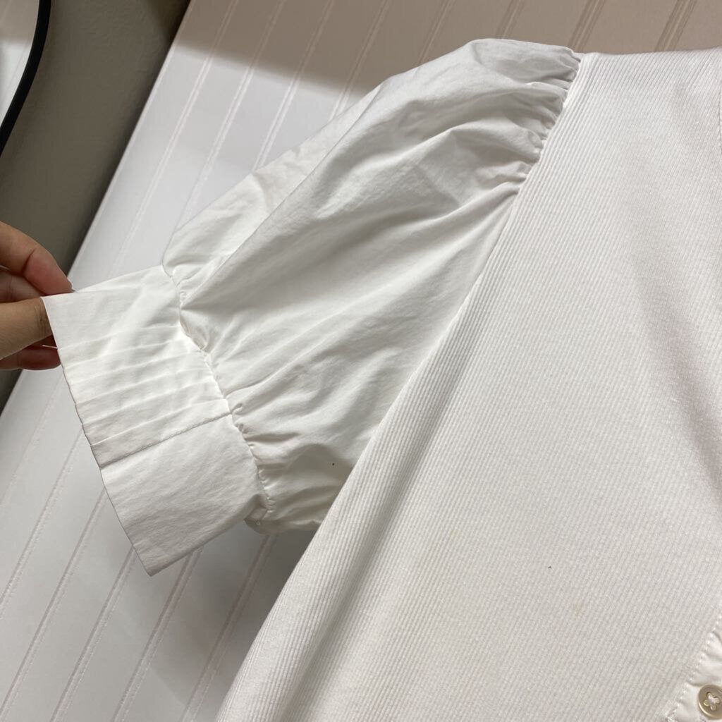 RIBBED WITH PUFFY SLEEVES
