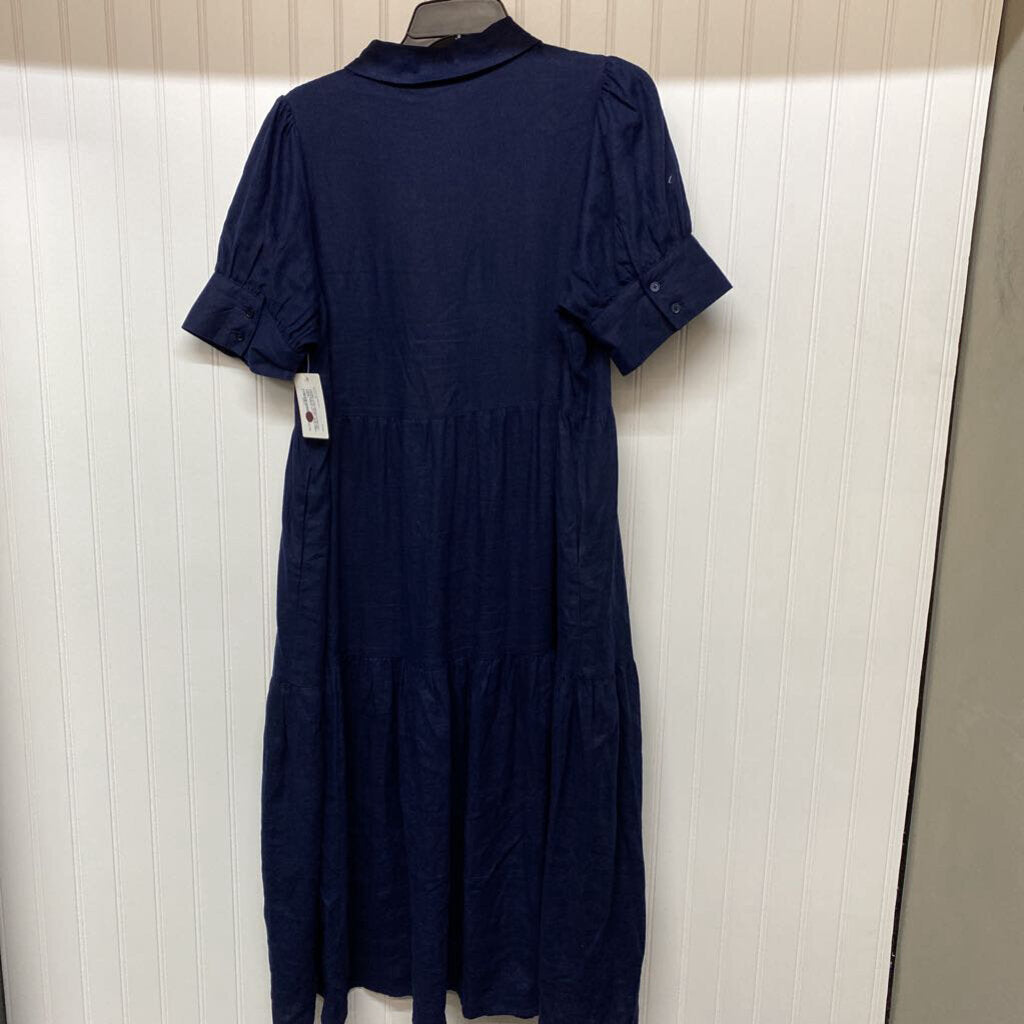 SHORT SLEEVED LONG DRESS