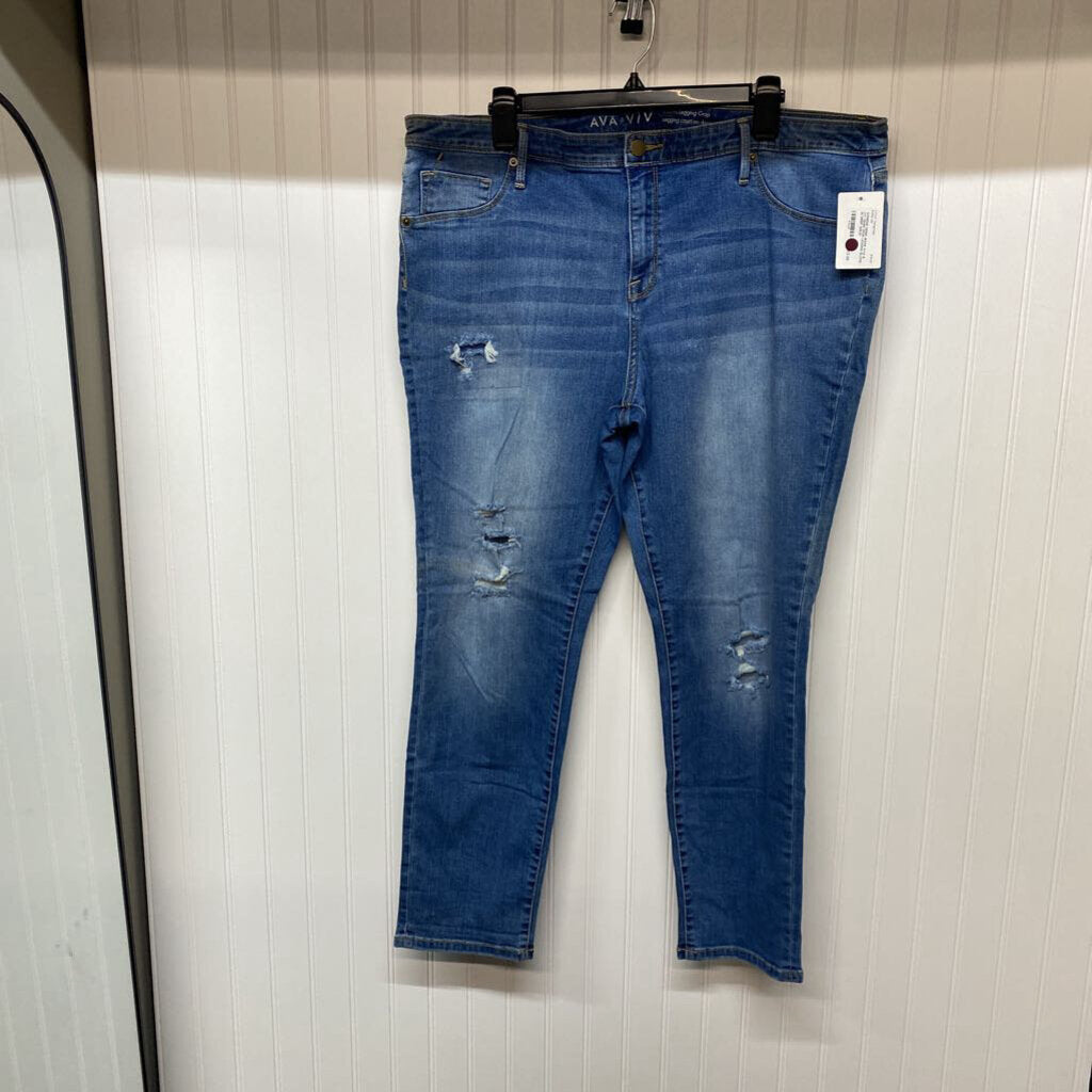 DENIM CROP LEGGING