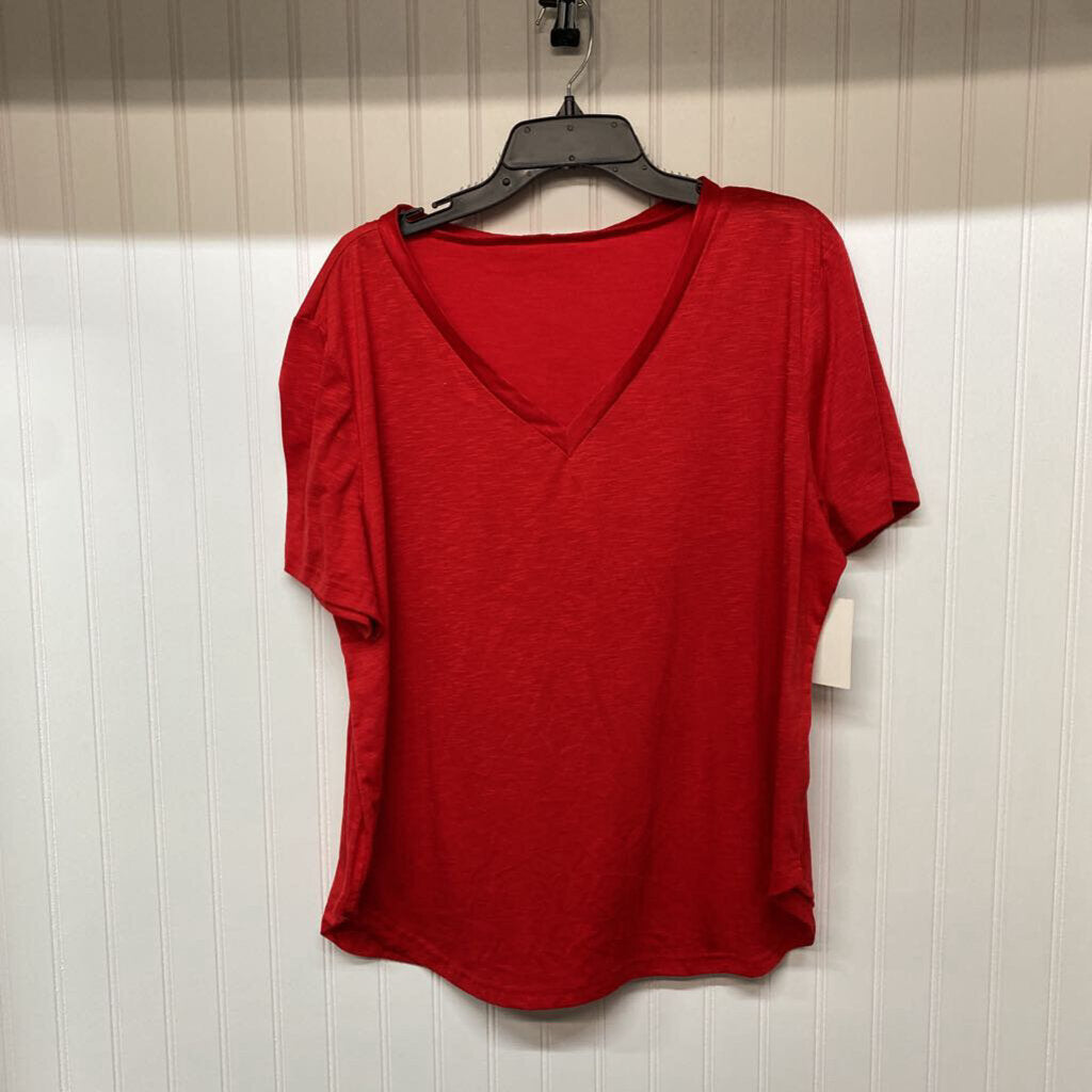 SHORT SLEEVED V NECK