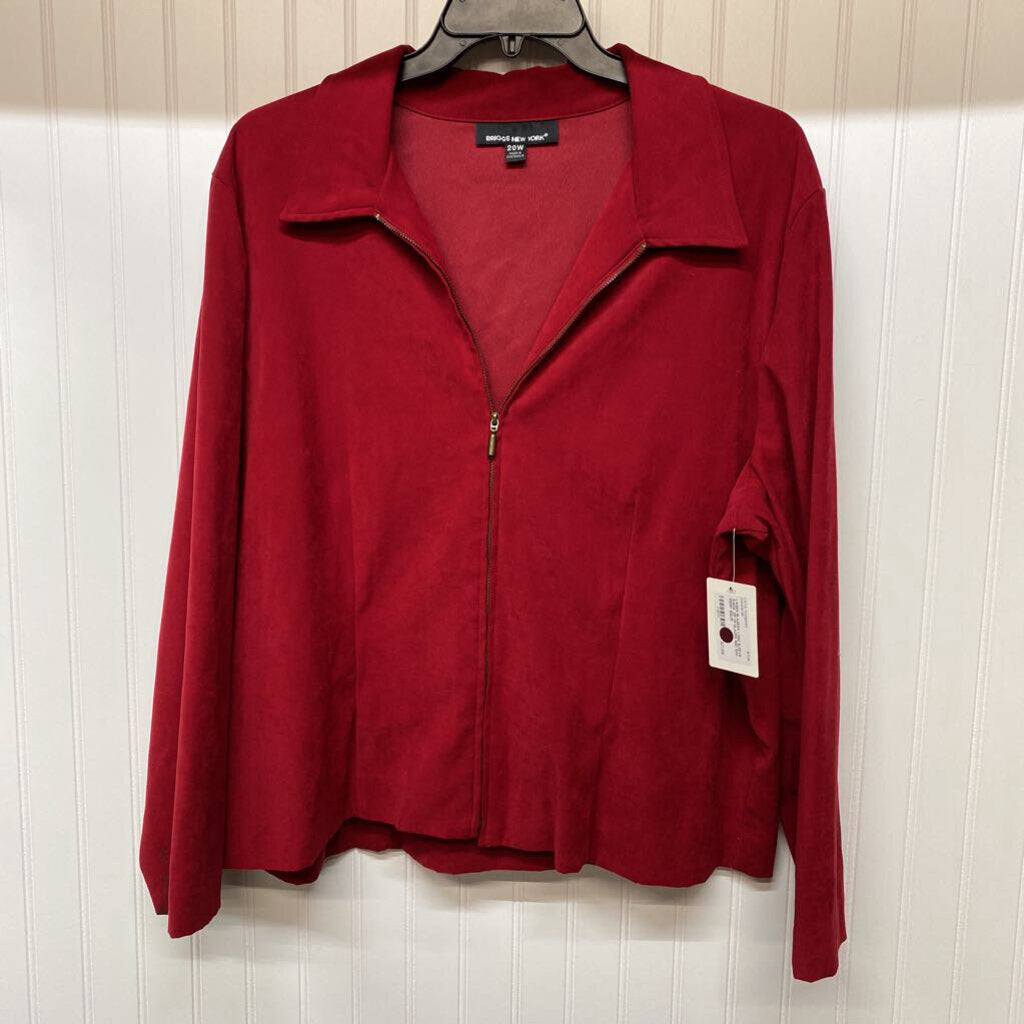 LONG SLEEVE SUEDE ZIP UP BLAZER