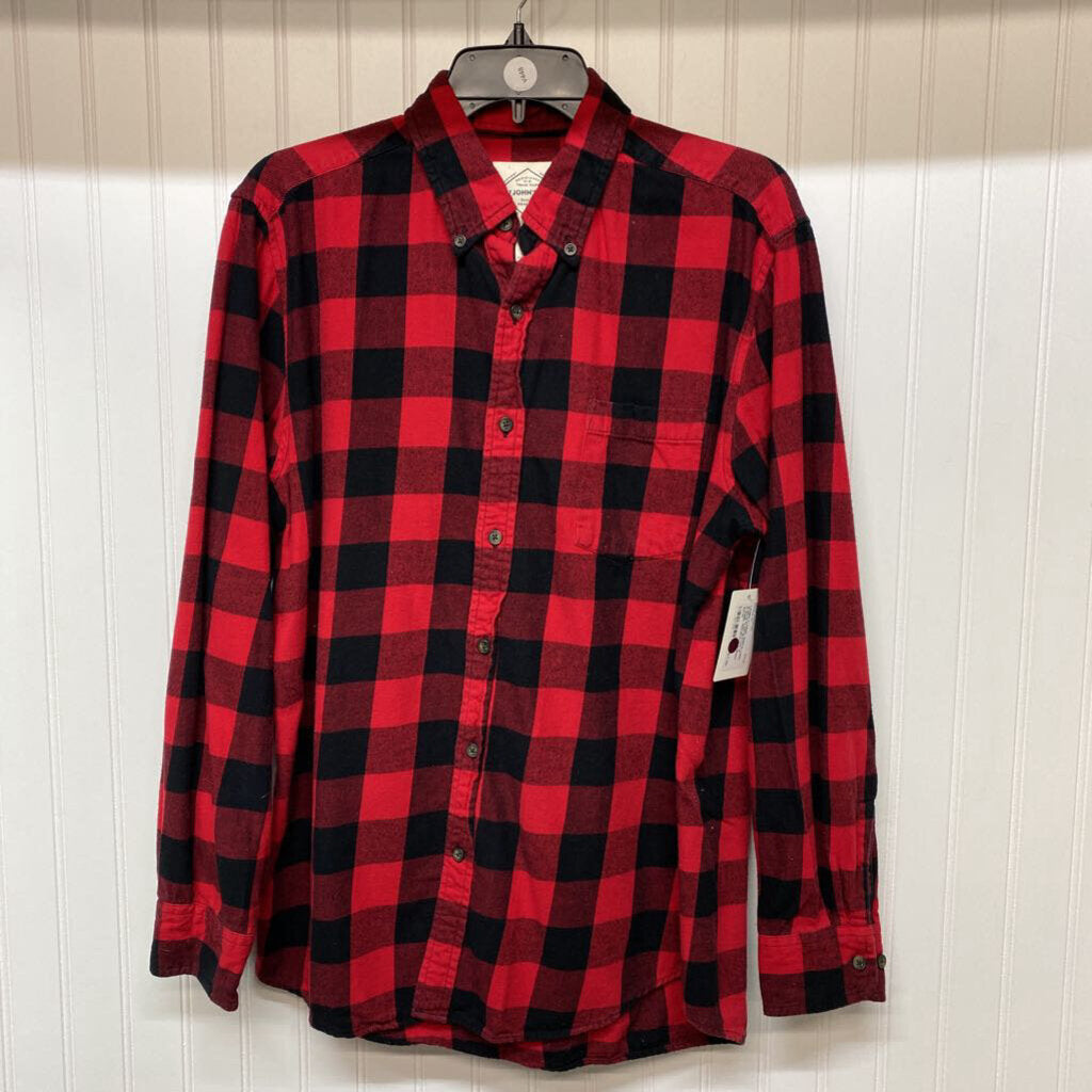 LONG SLEEVE PLAID BUTTON UP FLANNEL