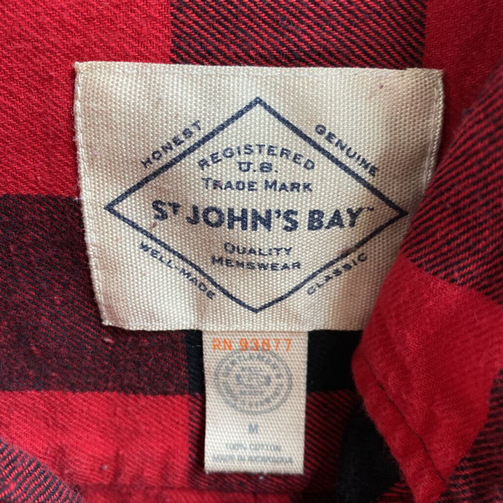 LONG SLEEVE PLAID BUTTON UP FLANNEL