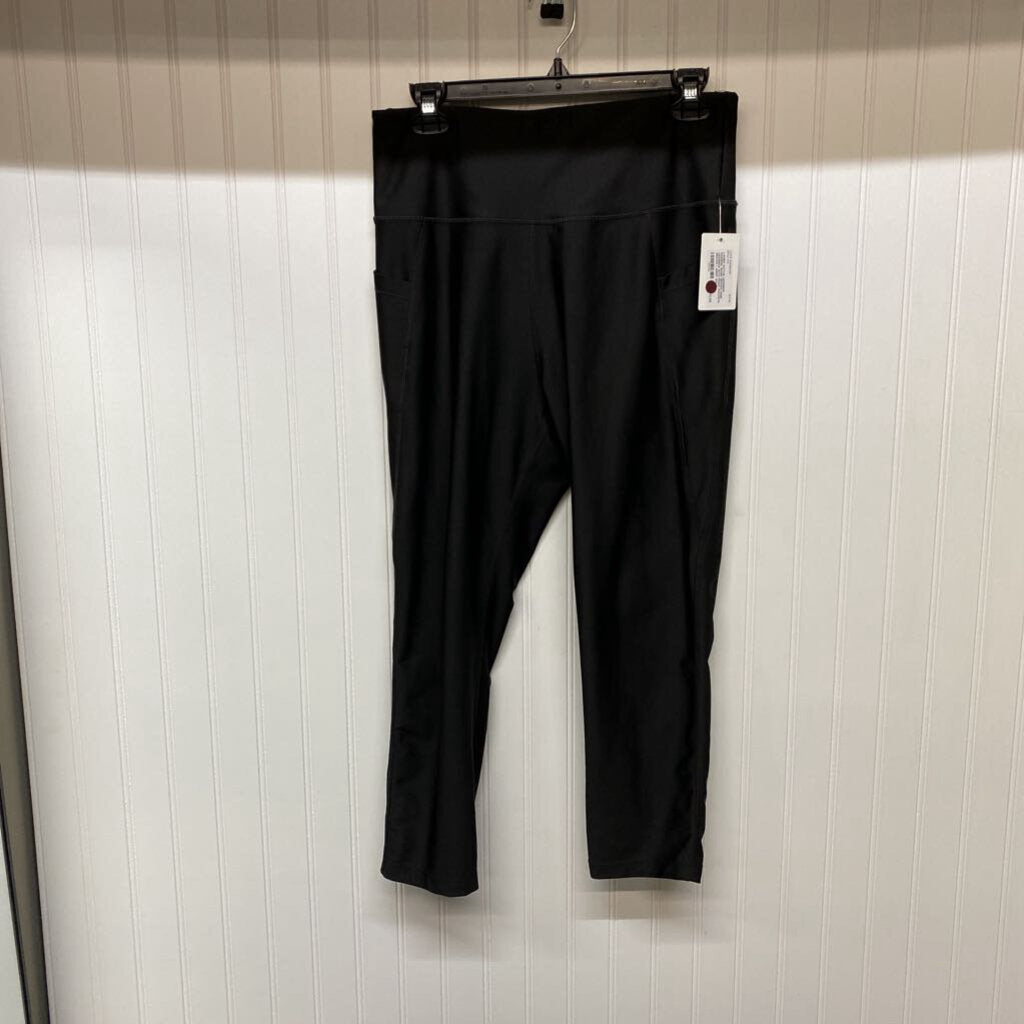 *BASIC BROWN WIDE LEGGINGS WITH FRONT POCKETS