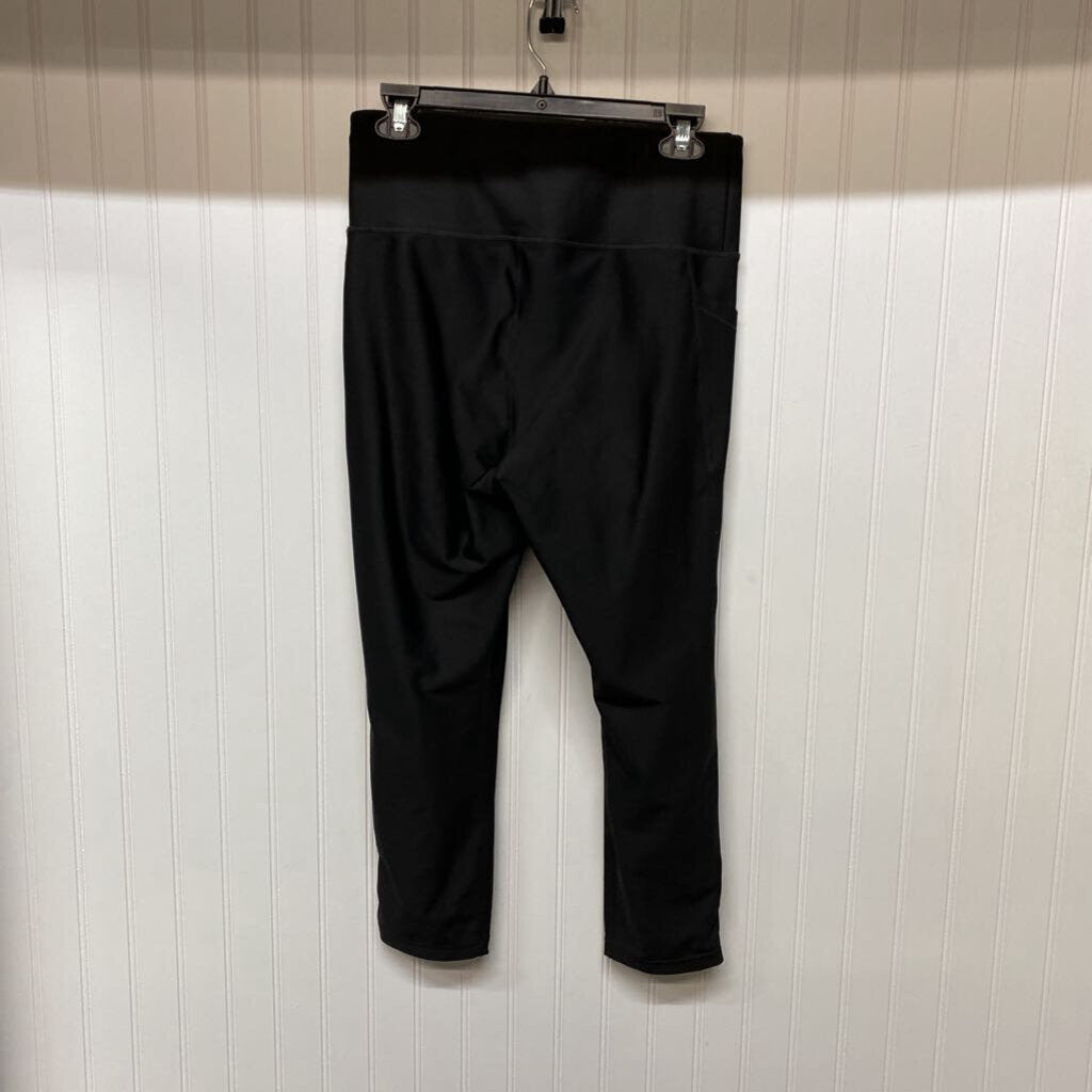 *BASIC BROWN WIDE LEGGINGS WITH FRONT POCKETS