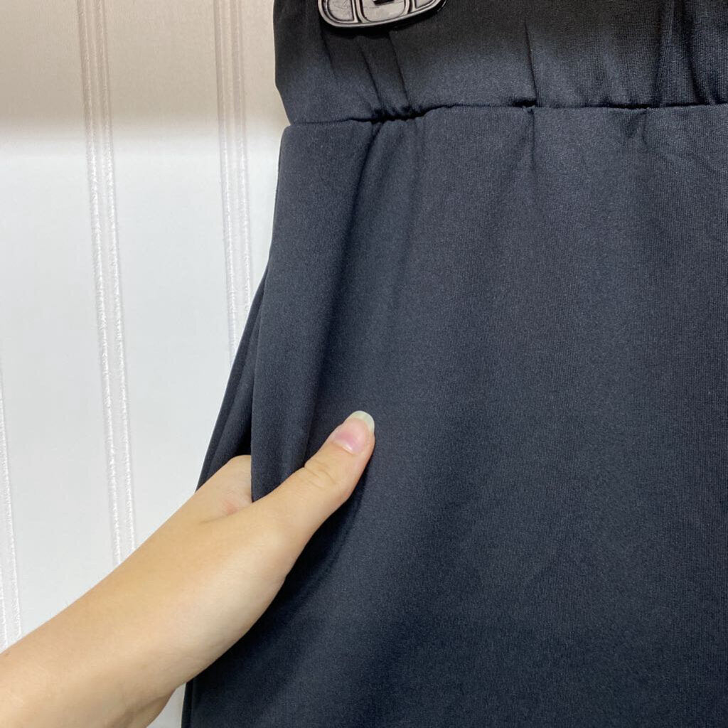 BOUTIQUE BRAND- BLACK WITH TIE- WITH TIE-WAIST