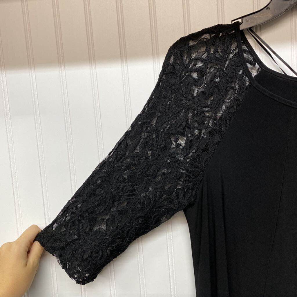 *SHORT DRESS WITH LACE SLEEVES