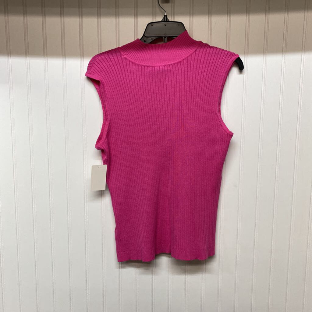 *RIBBED SLEEVELESS MOCK NECK