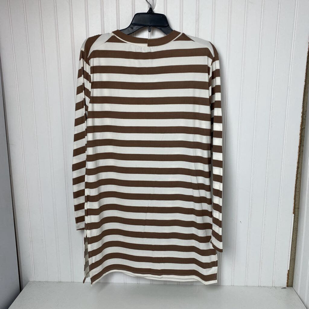 LONG SLEEVE STRIPED DRESS